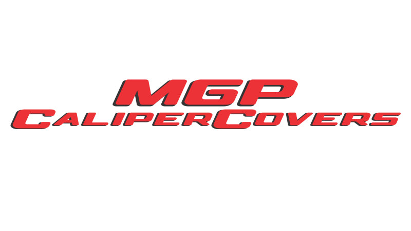 MGP 4 Caliper Covers Engraved Front &amp; Rear MGP Red finish silver ch