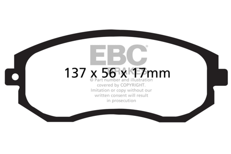 EBC 12+ Scion FR-S 2 Redstuff Front Brake Pads - DP31884C