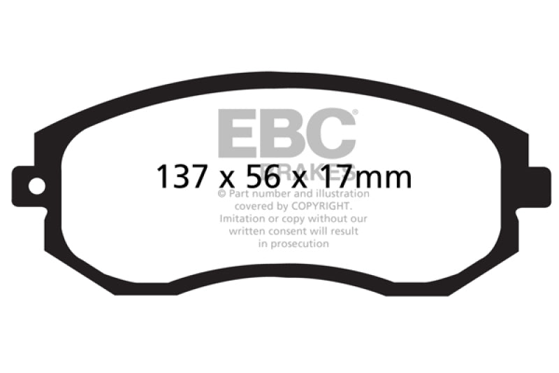 EBC 2012+ Subaru BRZ/FRS/86 2.0L Bluestuff Front Brake Pads - DP51884NDX