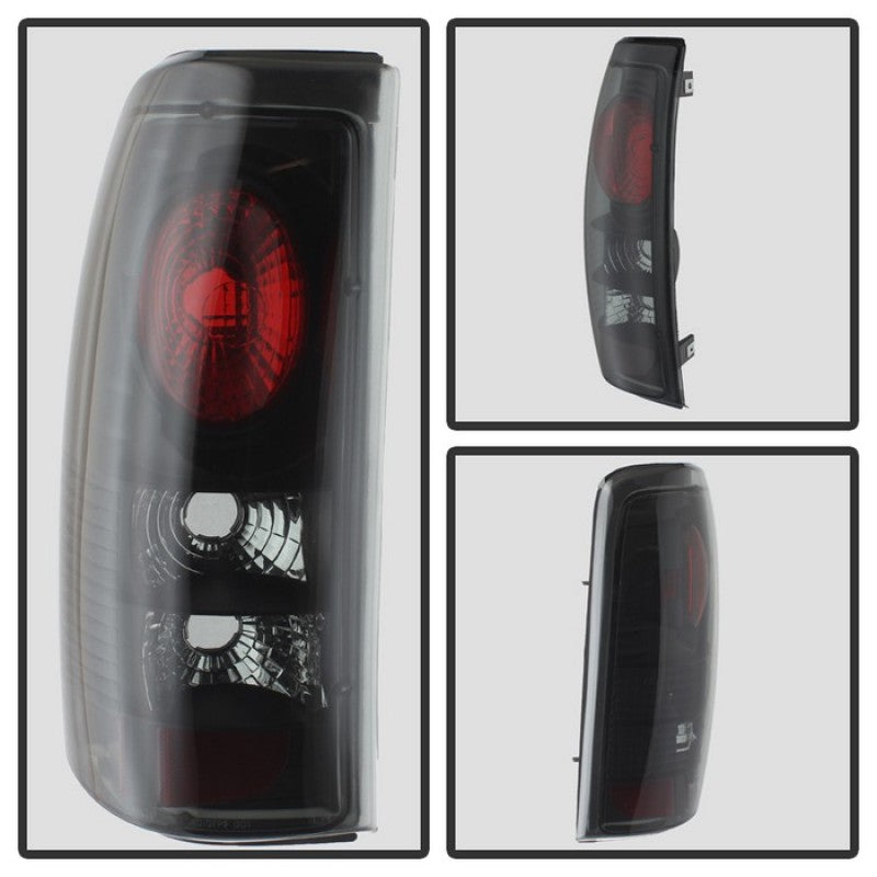 Spyder Chevy Silverado 1500 99-02 (Not Fit Stepside) Euro Style Tail Lights Blk Smke ALT-YD-CS99-BSM