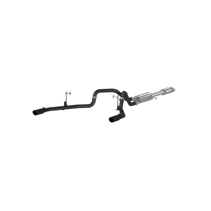 MBRP 2015 Ford F-150 5.0L 3in Cat Back Dual Split Rear Exit Black Exhaust System - S5258BLK