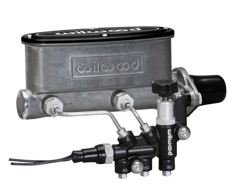 Wilwood HV Tandem M/C Kit w L/H Bracket &amp; Prop Valve - 1in Bore