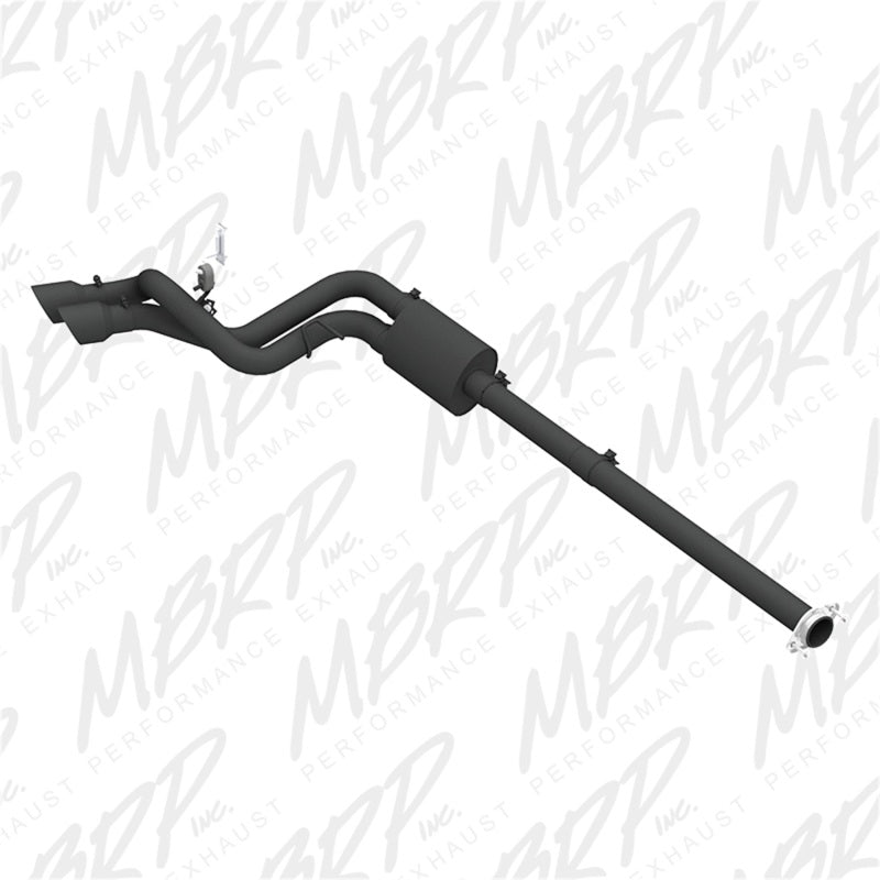 MBRP 09-14 Ford F150 Pre-Axle 4.5in OD Tips Dual Outlet 3in Black Coated Cat Back Exhaust - S5261BLK