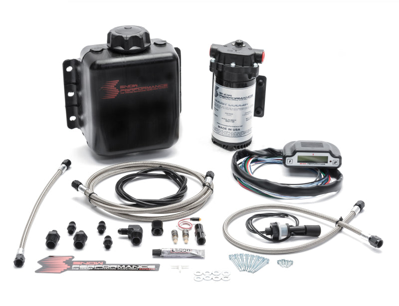 Snow Performance Stg 3 Boost Cooler EFI 2D MAP Prog. Water Injection Kit (SS Braided Line &amp; 4AN)