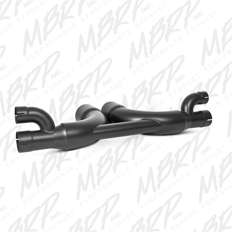 MBRP 14-15 Porsche GT3/GT3RS 3in Center Muffler Bypass 4in Tips - Black Coated - S7607BLK