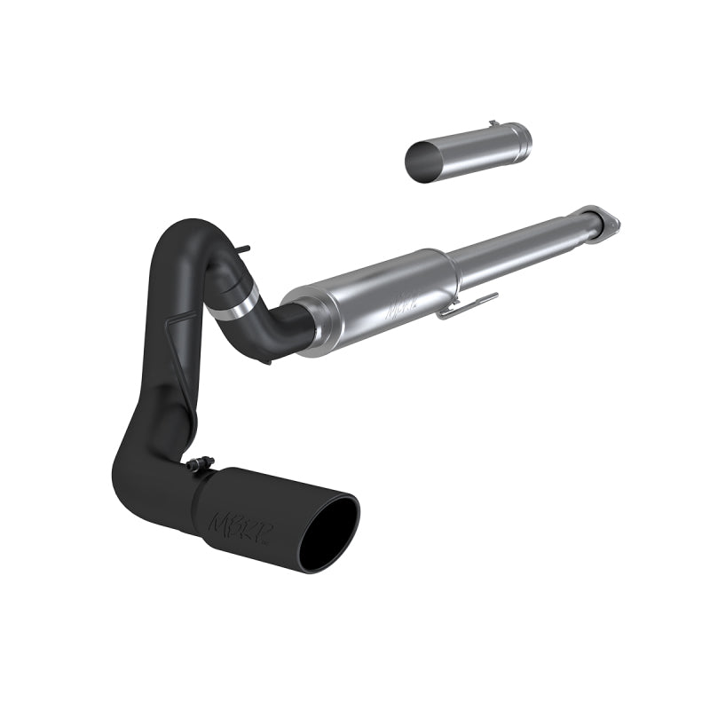 MBRP 2015 Ford F-150 2.7L / 3.5L EcoBoost 4in Cat Back Single Side Black Exhaust System - S5259BLK