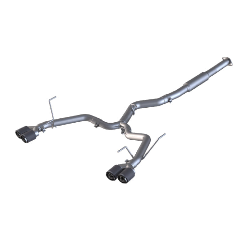 MBRP 15-19 Subaru WRX 2.0L/STI 2.5L 3in Dual Split Rear Exit w/ 3.5in CF Tips - T304 (Race Version) - S48023CF