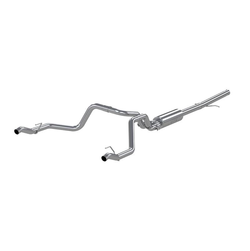 MBRP 2019 Chevrolet Silverado 1500 4.3L/5.3L 2.5in Cat Back Dual Rear Exit - Aluminized - S5085AL