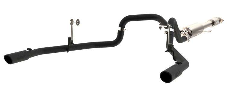 MBRP 2015 Ford F-150 5.0L 3in Cat Back Dual Split Rear Exit Black Exhaust System - S5258BLK