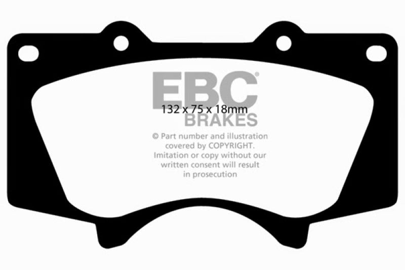 EBC 2005+ Toyota Tacoma 2WD/4WD Bluestuff Front Brake Pads - DP51657NDX