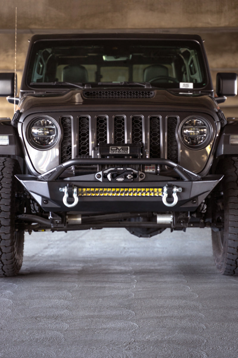 DV8 Offroad 07-23 Jeep Wrangler JK/JL &amp; Gladiator JT FS-1 Series Stubby Front Bumper