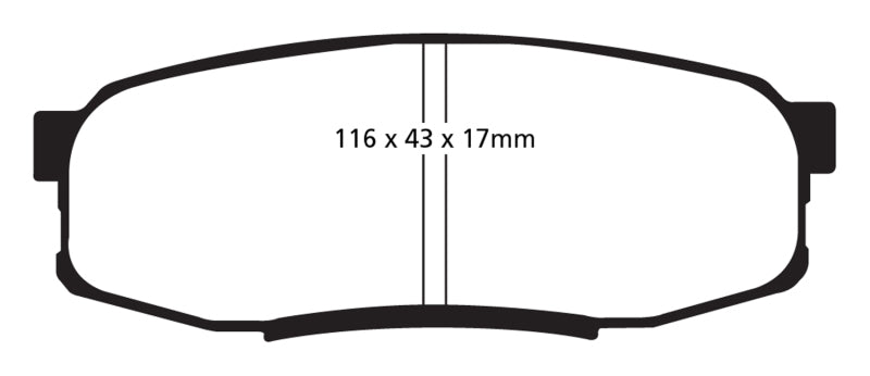 EBC 08+ Lexus LX570 5.7 Yellowstuff Rear Brake Pads - DP41816R