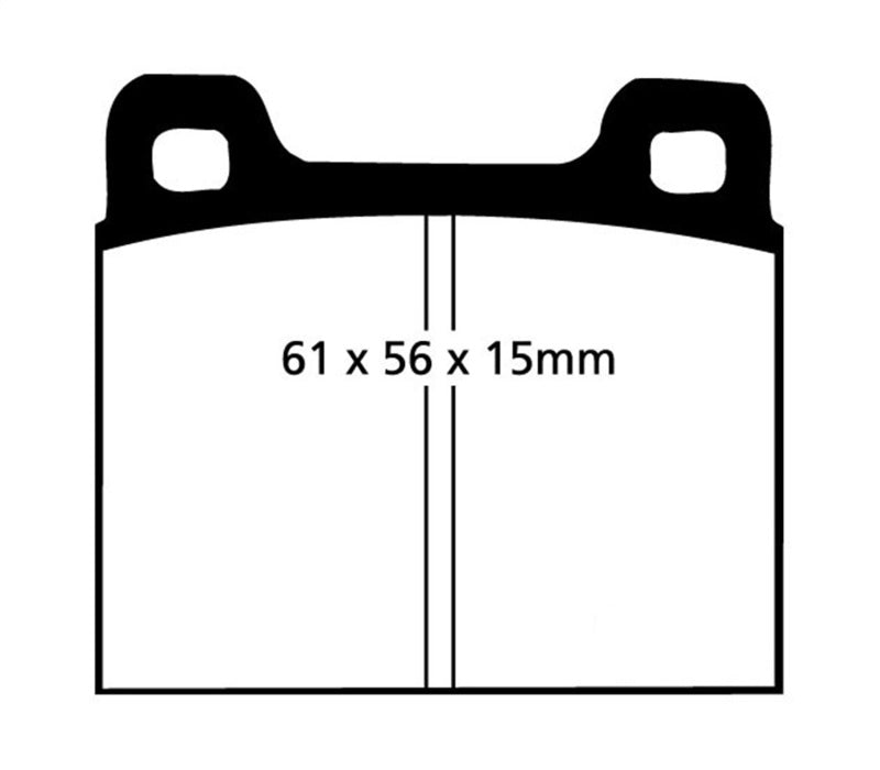 EBC 73-77 Porsche 911 2.7L Redstuff Front/Rear Brake Pads - DP3104C