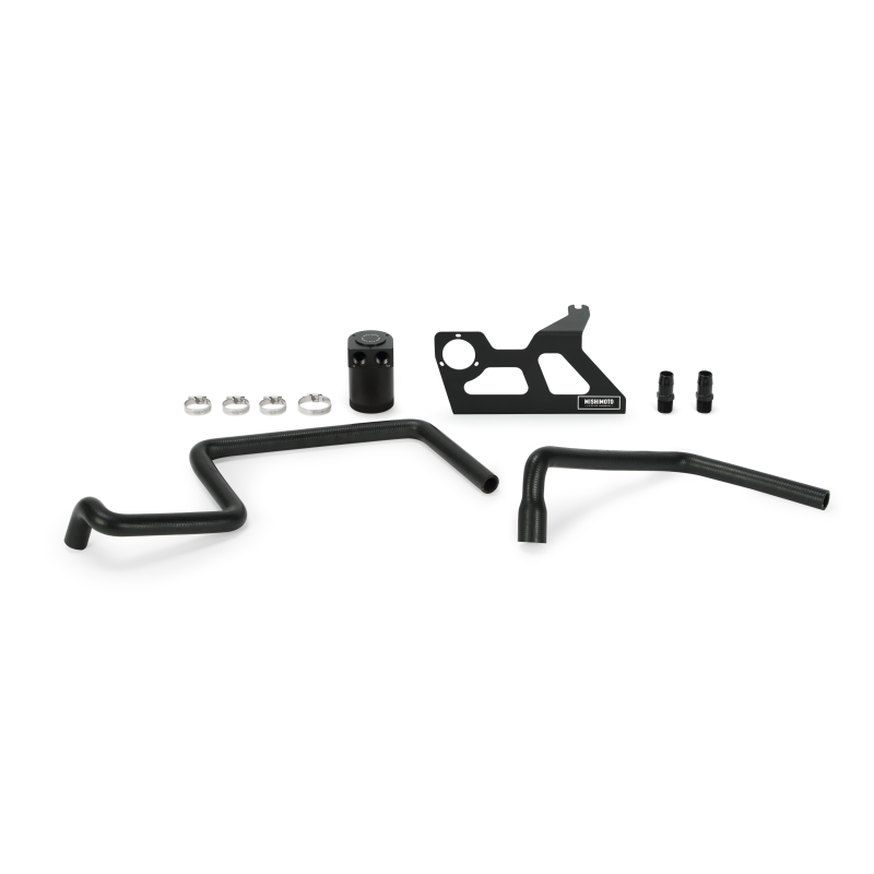 Mishimoto 07-11 Jeep Wrangler JK Baffled Oil Catch Can - Black - MMBCC-WR6-07PBE2