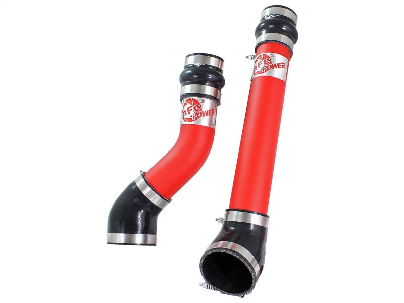 aFe Bladerunner Intercooler Tubes Hot &amp; Cold Side 3.5in 94-02 Dodge Diesel Trucks L6-5.9L (td) - Red