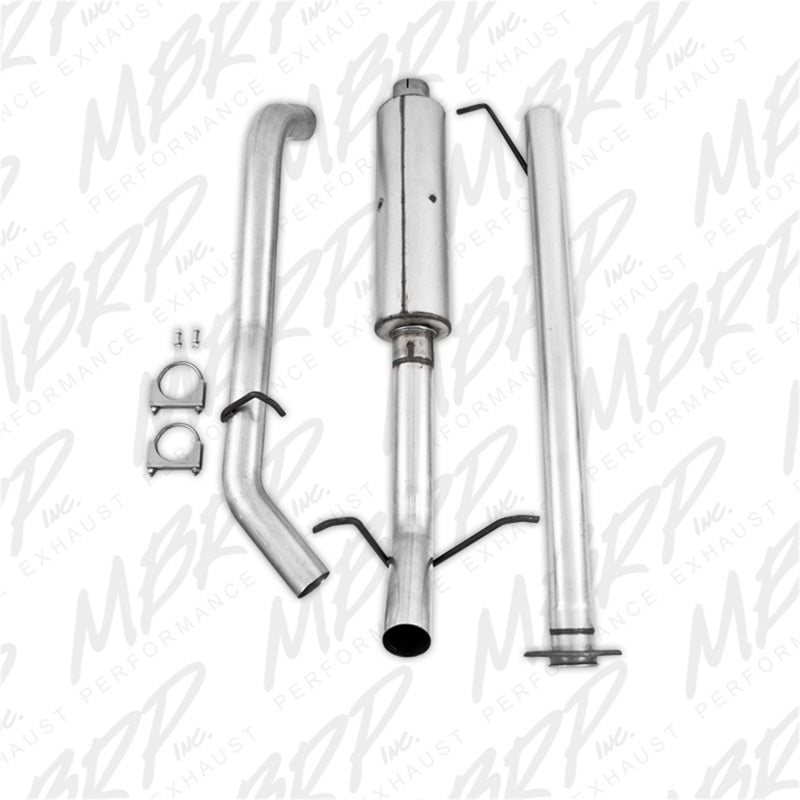 MBRP 2007-2008 Chev/GMC 1500 CC EC 6ft6in bed 4.8/5.3L 3in Cat Back Single Side AL P Series Exhaust - S5036P