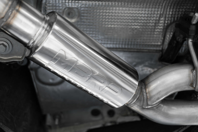 MBRP 18-21 Audi S5 Coupe/S4 Sedan T304 SS 2.5in Cat-Back Quad Rear Exit Exhaust - SS Tips - S4607304