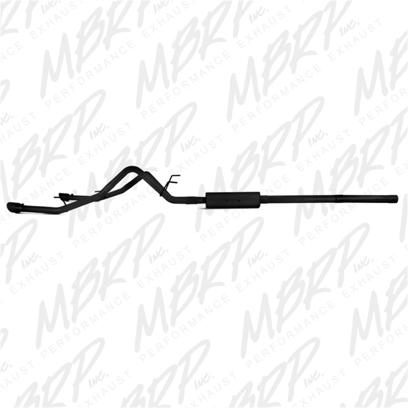 MBRP 09-14 Dodge Ram 1500 5.7L Cat-Back Dual Split Rear (Through Stock Bumper) AL - Black - S5146BLK