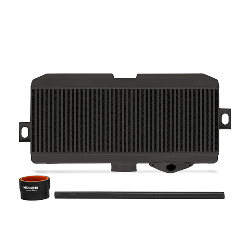 Mishimoto Subaru 08-15 WRX STi Top-Mount Intercooler Kit - Powder Coated Black &amp; Black Hoses - MMTMIC-STI-08BKBK