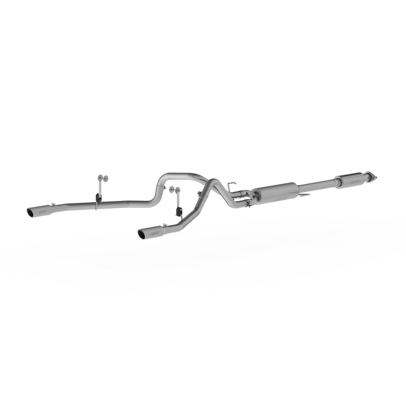 MBRP 2015 Ford F-150 5.0L 3in Cat Back Dual Split Rear Exit T409 Exhaust System - S5258409