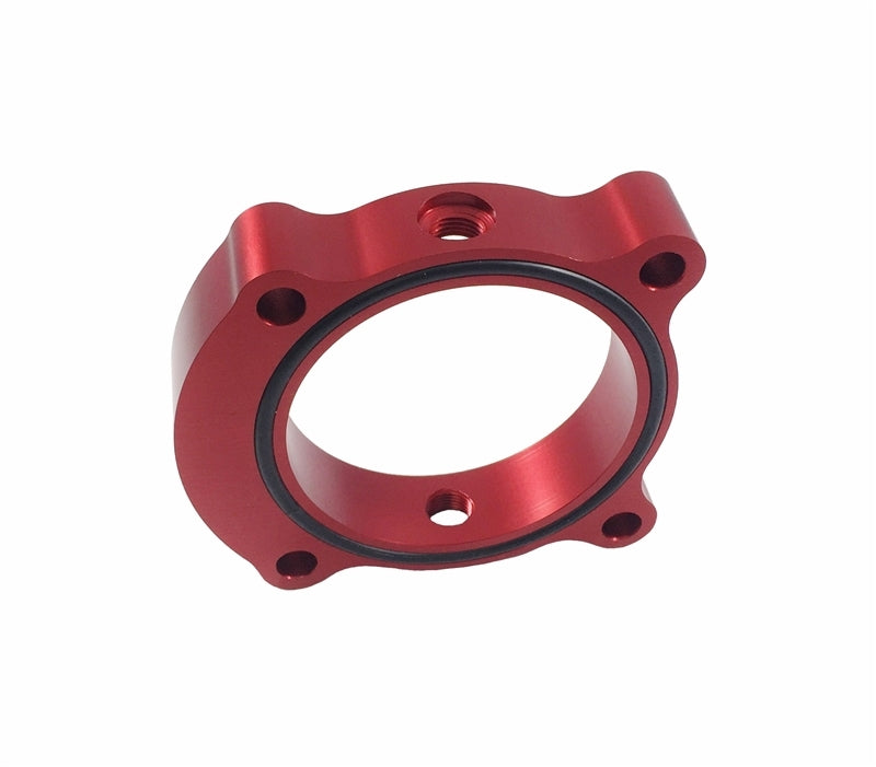 Torque Solution Throttle Body Spacer (Red): 13+ Hyundai Genesis 2.0T - TS-TBS-029R