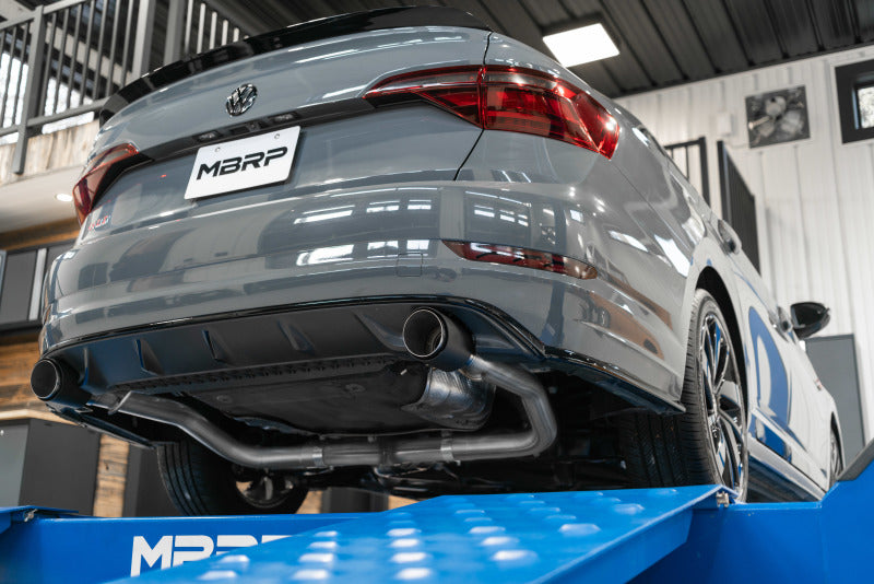 MBRP 19-21 VW Jetta GLI T304 SS 3in Cat-Back Dual Split Rear Exit Exhaust - Carbon Fiber Tips - S46083CF