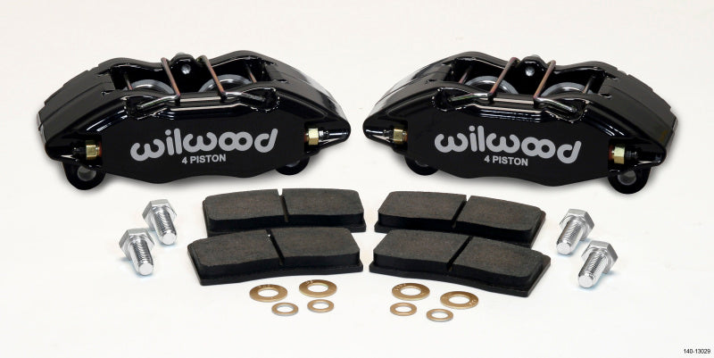 Wilwood DPHA Front Caliper &amp; Pad Kit Black Honda / Acura w/ 262mm OE Rotor