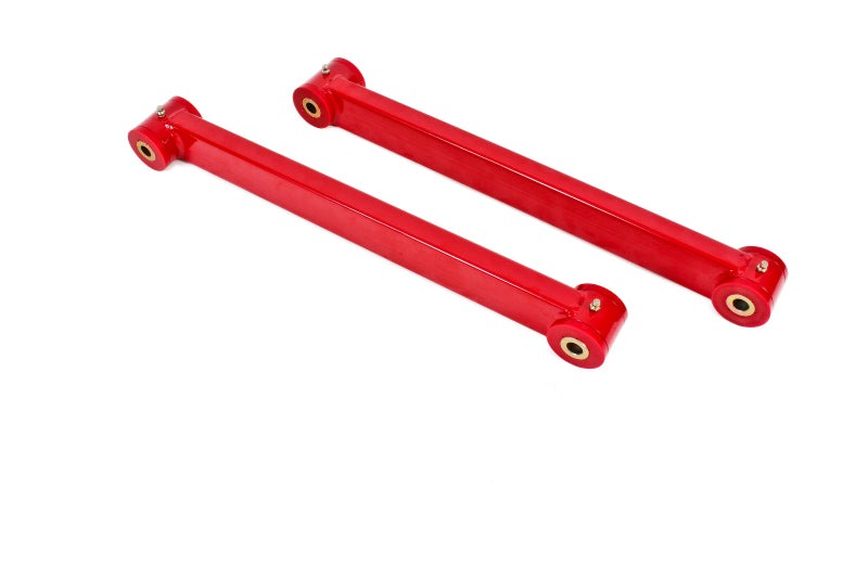 BMR 05-14 S197 Mustang Non-Adj. Boxed Lower Control Arms (Polyurethane) - Red - TCA032R