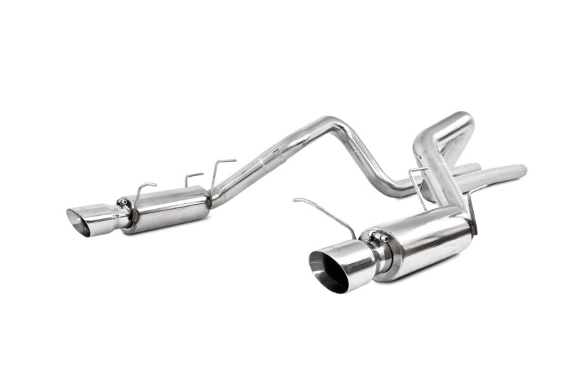 MBRP 11-14 Ford Mustang GT 5.0L Dual Split Rear Race Version T409 3in Cat Back Exhaust System - S7264409