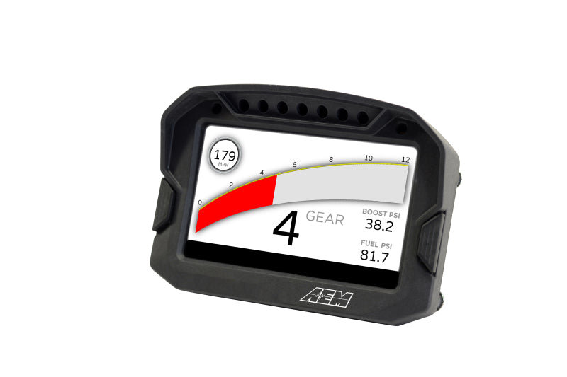 AEM CD-5LG Carbon Logging Digital Dash Display w/ Internal 10Hz GPS &amp; Antenna