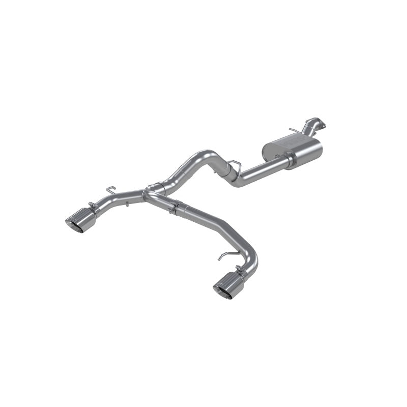 MBRP 2021+ Ford Bronco 2.3/2.7L EcoBoost 2/4-Dr 3in Catback Dual Split Rear Exit Aluminized Steel - S5241AL