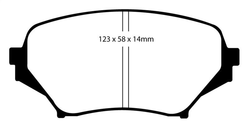 EBC 06-15 Mazda Miata MX5 2.0 Yellowstuff Front Brake Pads - DP41774R