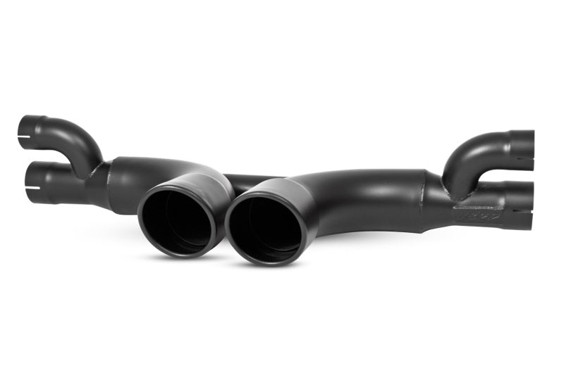 MBRP 14-15 Porsche GT3/GT3RS 3in Center Muffler Bypass 4in Tips - Black Coated - S7607BLK