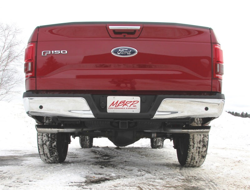 MBRP 2015 Ford F-150 2.7L / 3.5L EcoBoost 2.5in Cat Back Dual Side Split Alum Exhaust System - S5254AL