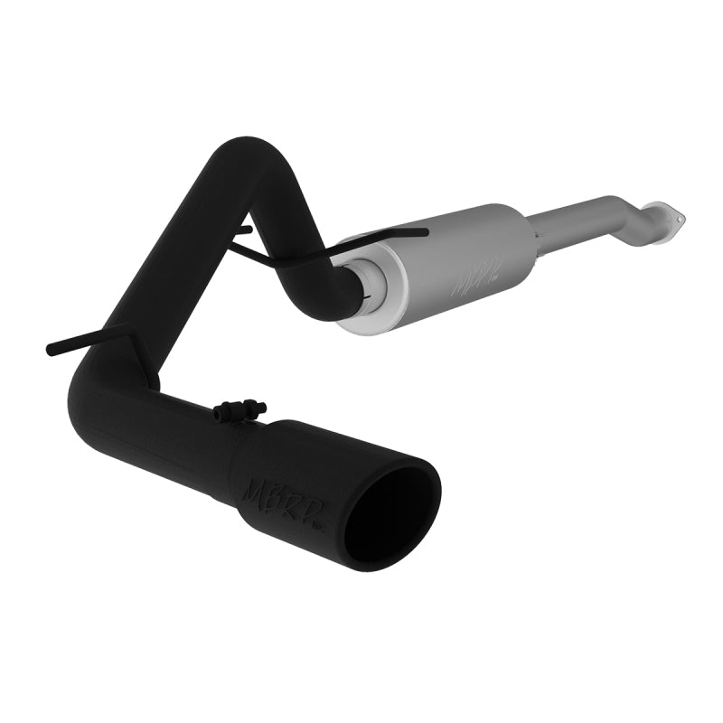 MBRP 2016 Toyota Tacoma 3.5L Cat Back Single Side Exit Black Exhaust System - S5338BLK