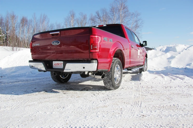 MBRP 2015 Ford F-150 2.7L / 3.5L EcoBoost 4in Cat Back Single Side Black Exhaust System - S5259BLK