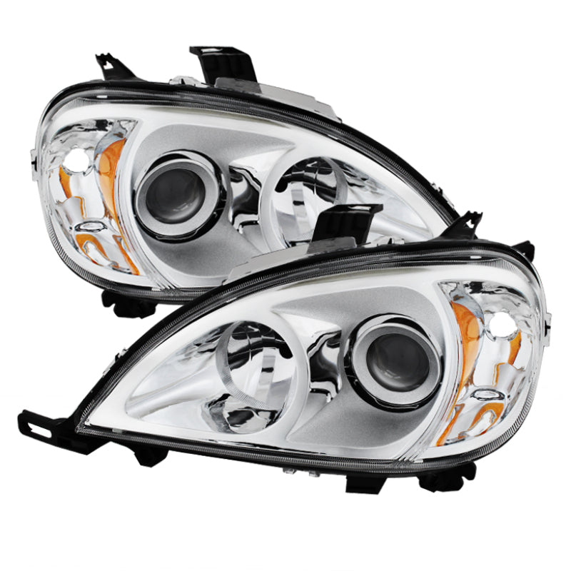 Xtune Mercedes Benz W163 Ml-Class 98-01 ProjectOEr Headlights Chrome PRO-JH-MBW16398-C