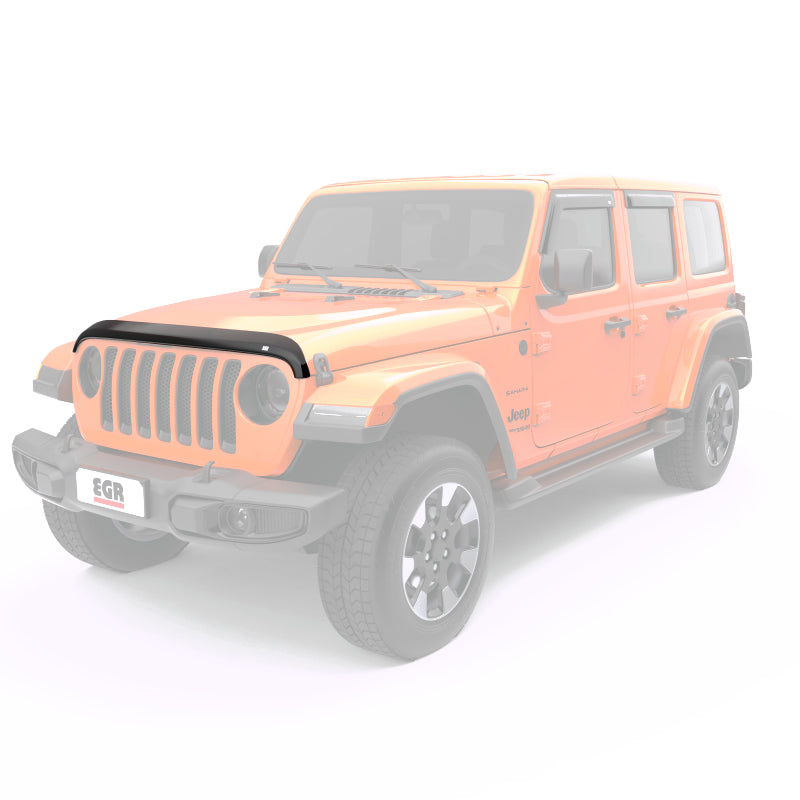 EGR Jeep 2018+ Wrangler / 2020+ Gladiator Superguard Hood Shield - Dark Smoke (305251)