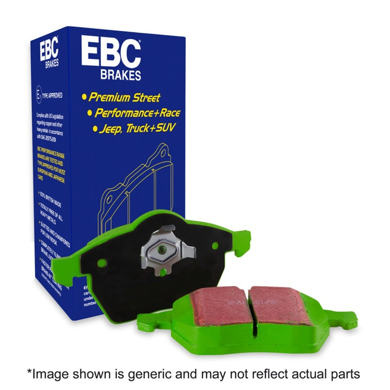 EBC 14+ Audi A3 1.8 Turbo (w/Electronic Parking Brake) Greenstuff Rear Brake Pads - DP22153