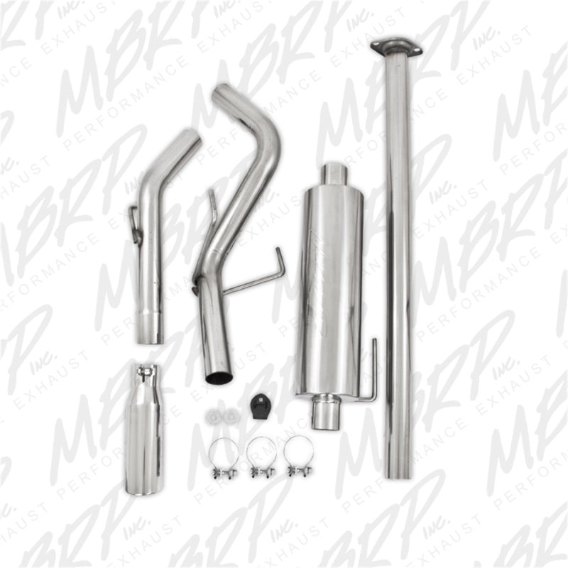 MBRP 05-13 Toyota Tacoma 4.0L EC/CC Cat Back Single Exit Aluminized Exhaust - S5326AL