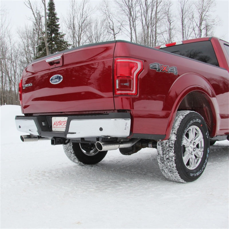 MBRP 2015 Ford F-150 5.0L 3in Cat Back Dual Split Rear Exit T409 Exhaust System - S5258409