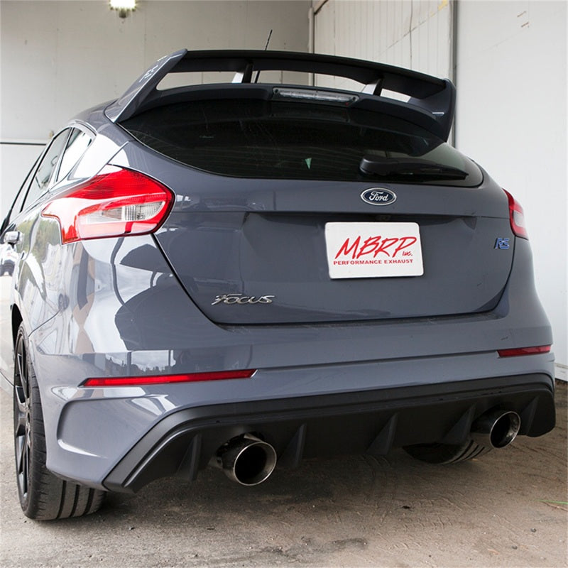 MBRP 2016+ Ford Focus RS 3in Dual Outlet Cat-Back Exhaust T409 SS - S4203409