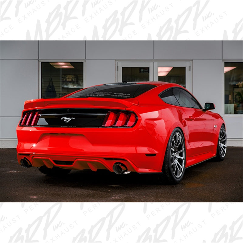 MBRP 15 Ford Mustang GT 5.0 3in Cat Back Dual Split Rear Street Version 4.5in Tips - Aluminized - S7277AL