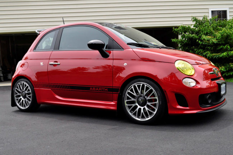 Rally Armor 2012-18 Fiat 500 (Pop/Sport/Lounge/Abarth) Red Mud Flap w/ White Logo