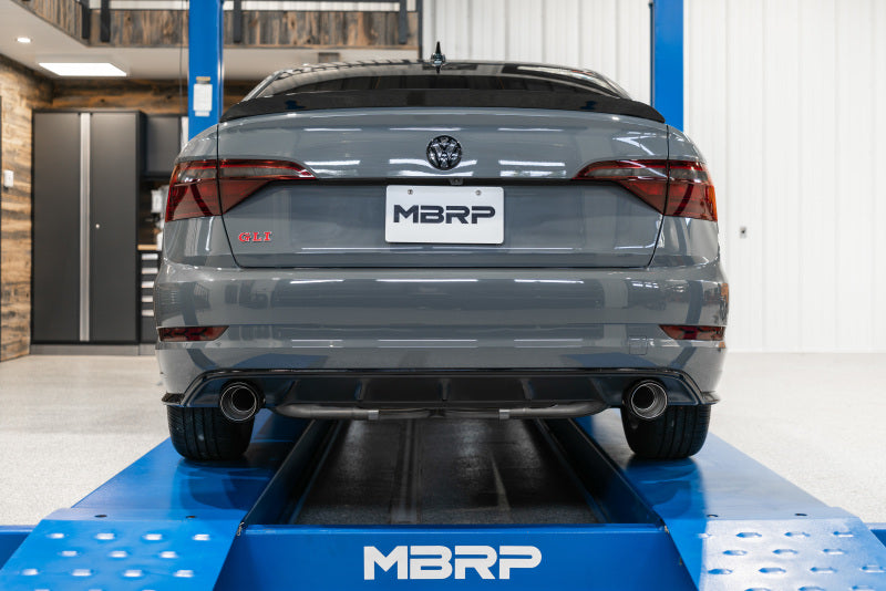 MBRP 19-21 VW Jetta GLI T304 SS 3in Cat-Back Dual Split Rear Exit Exhaust - Carbon Fiber Tips - S46083CF