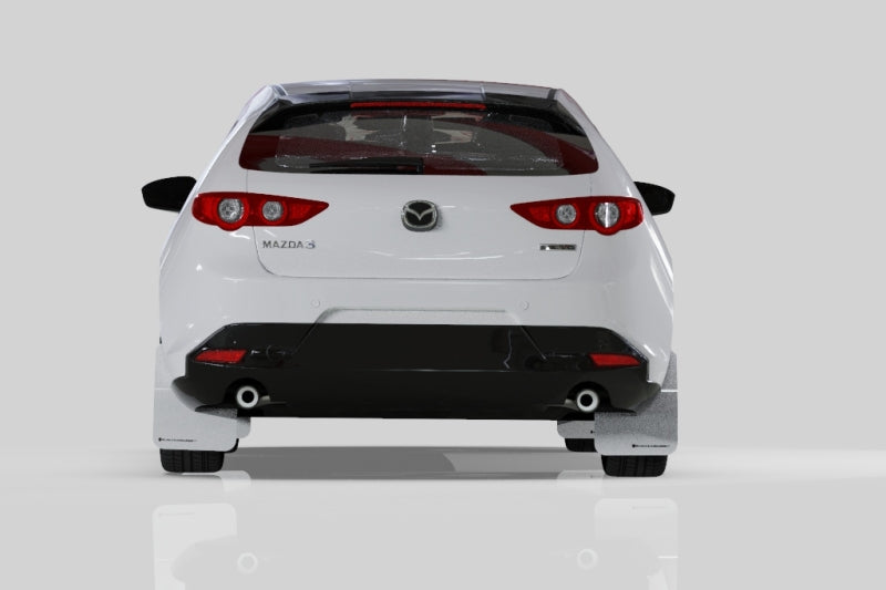 Rally Armor 19-22 Mazda3 GT Sport Hatch Black UR Mud Flap w/ Red Logo