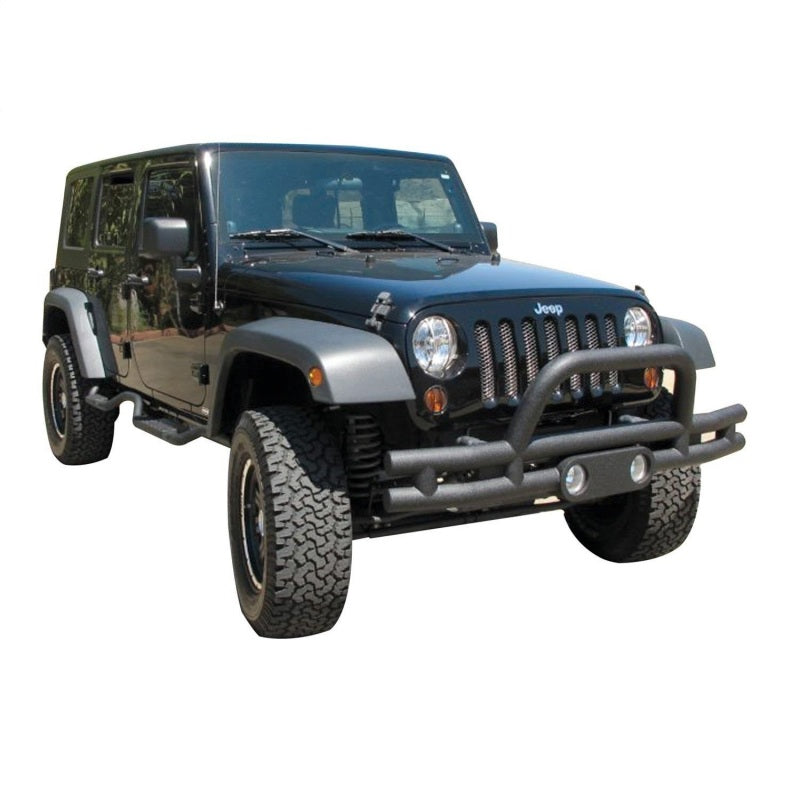 Rampage 2007-2018 Jeep Wrangler(JK) Double Tube Bumper Front - Black