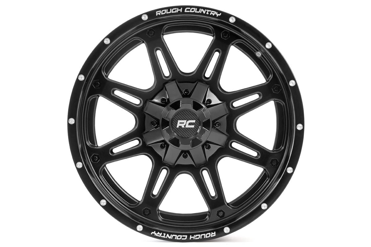 Rough Country - 94 Series Wheel | One-Piece | Matte Black | 20x9 | 6x5.5/6x135 | 0mm